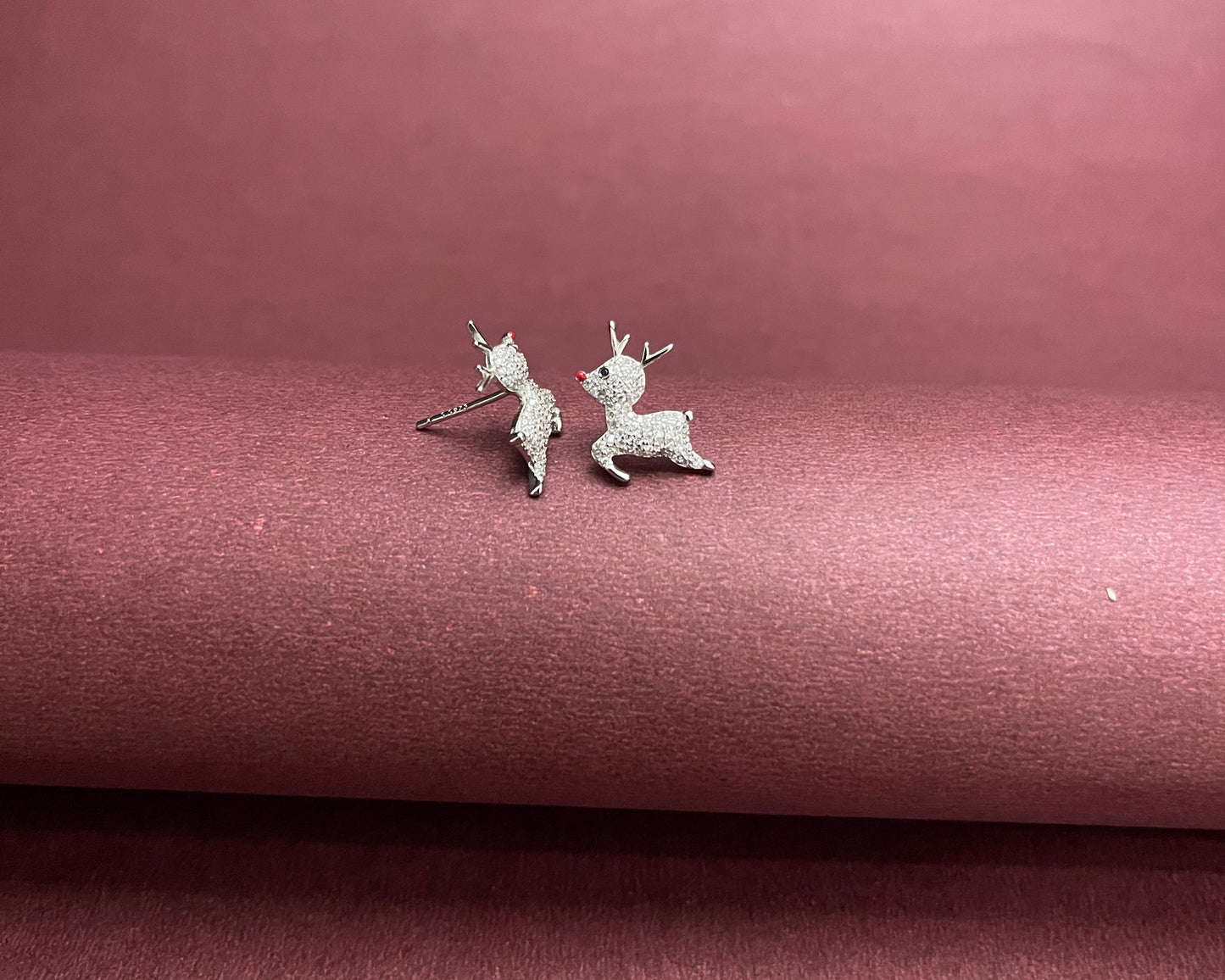 Baby Reindeer Silver Studs