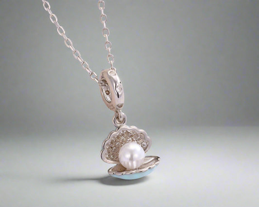 Pearl Shell Silver Pendant