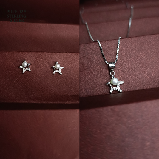 Pearl Star Pendant Set