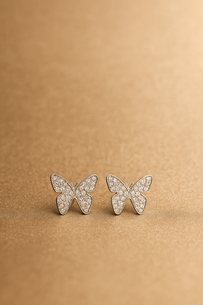 Sparkling Butterfly Earrings