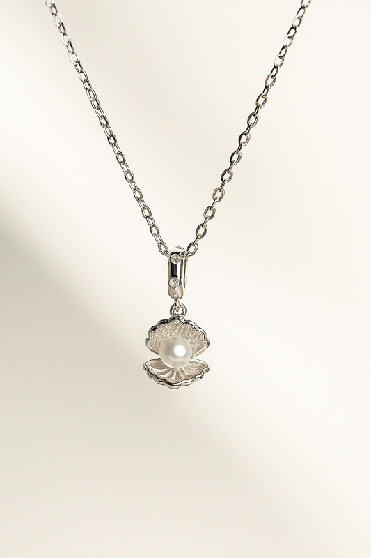 Pearl Shell Silver Pendant