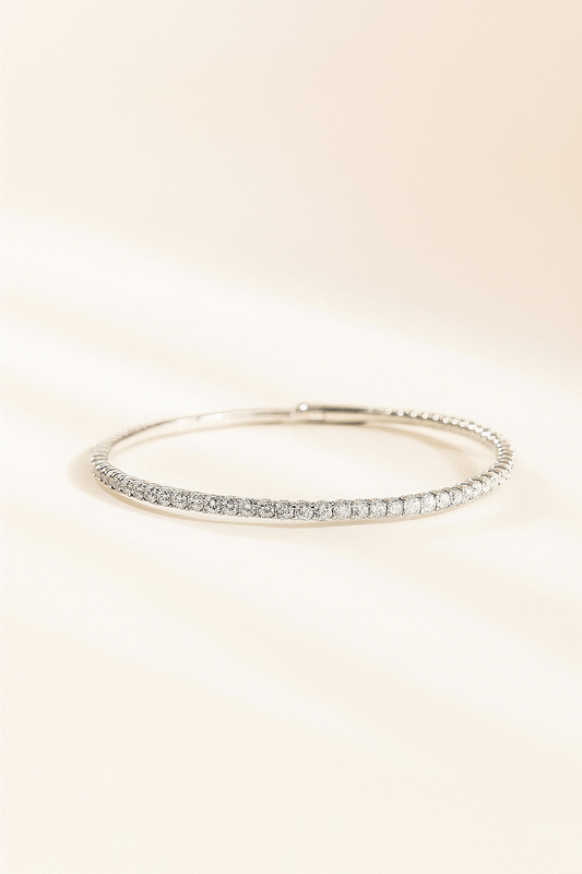 Mini Silver Solitaire Bracelet