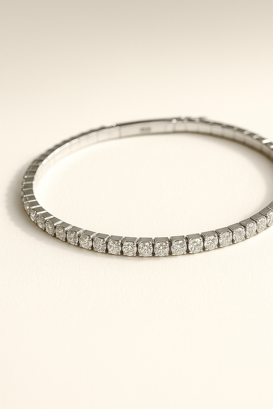 Silver Solitaire Bracelet