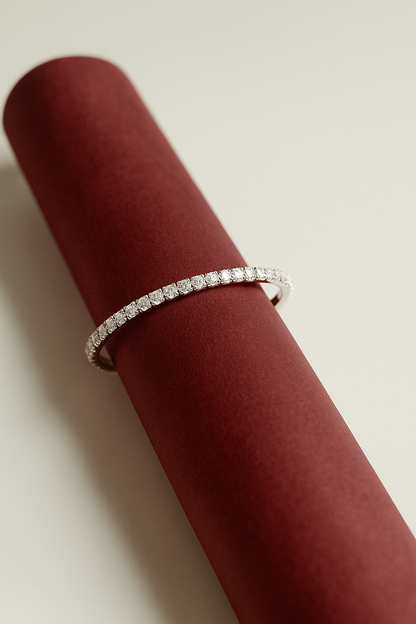 Silver Solitaire Bracelet