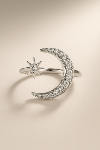 Lunar Glow Silver Ring