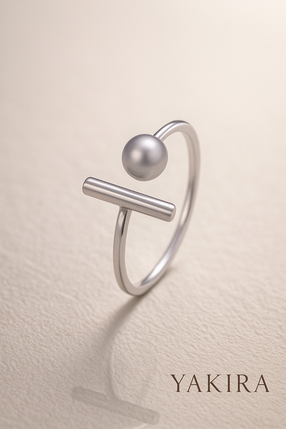 Sleek Silver Ring (Adjustable)