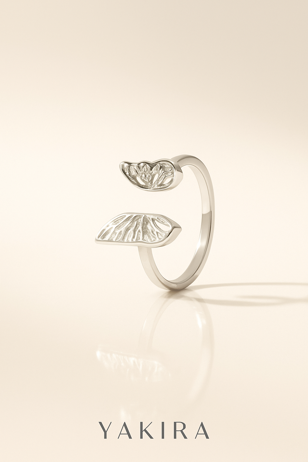 Butterfly Wings Silver Ring (Adjustable)
