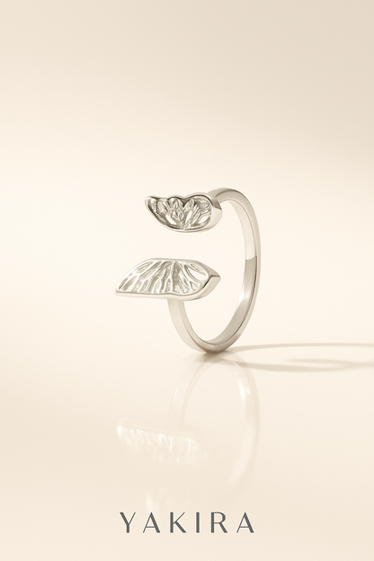 Butterfly Wings Silver Ring (Adjustable)