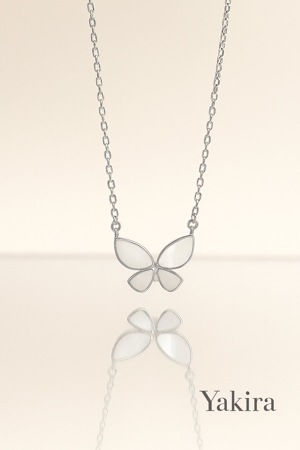 White Butterfly Chain