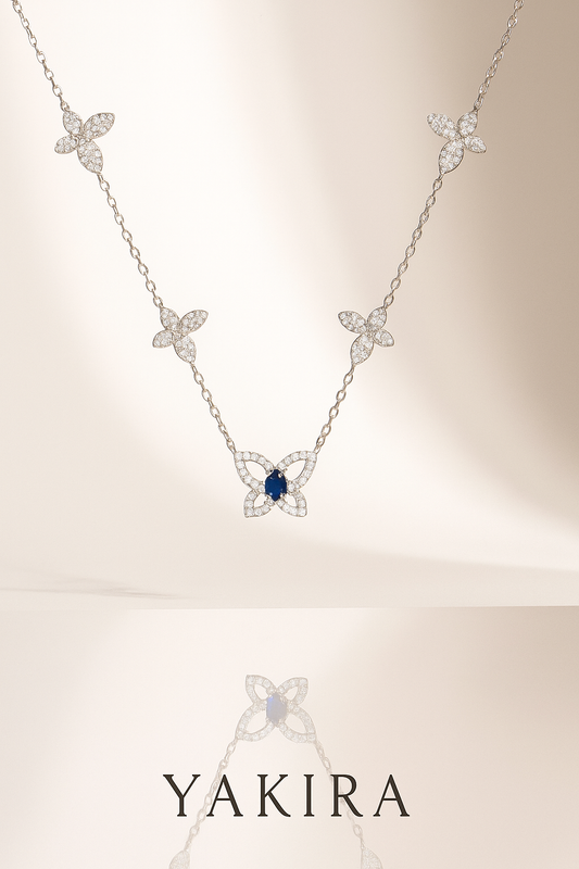 Butterfly Charm Silver Chain