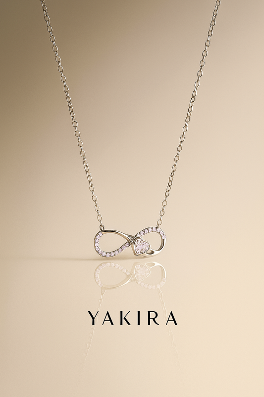 Infinite Little Heart Silver Chain
