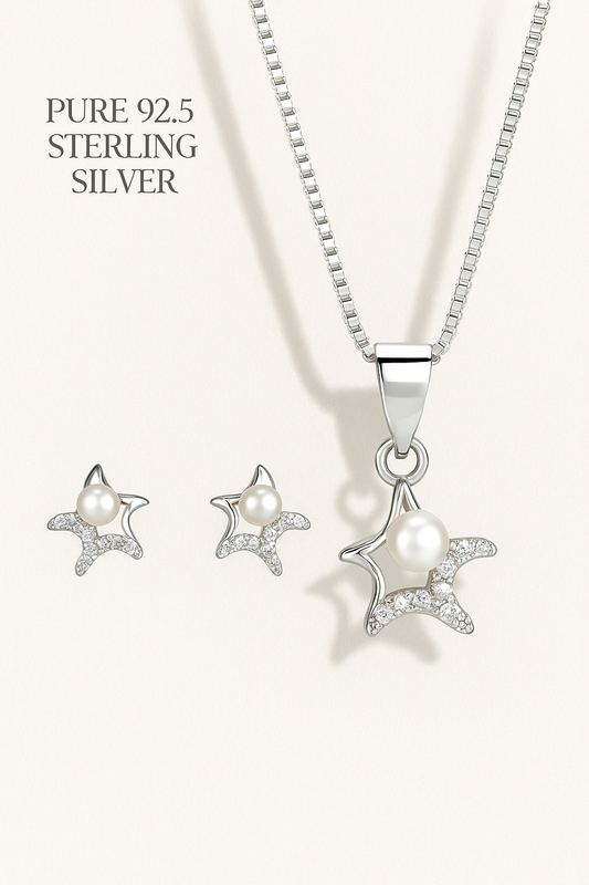 Pearl Star Pendant Set