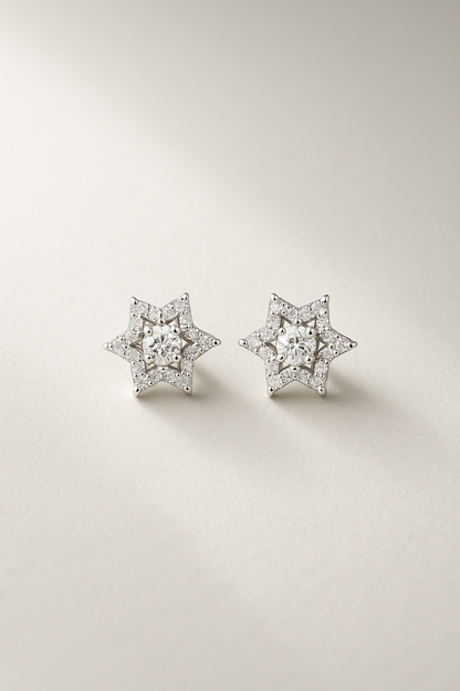 Shining Star Silver Studs