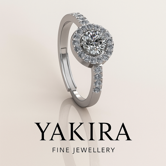 Halo Elegance Ring (Adjustable)