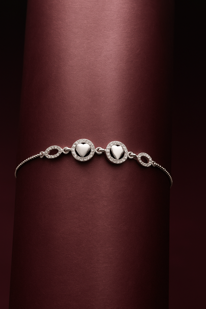 Silver Bloom Ajustable Bracelet
