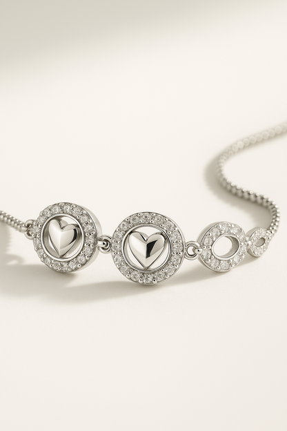 Silver Bloom Ajustable Bracelet
