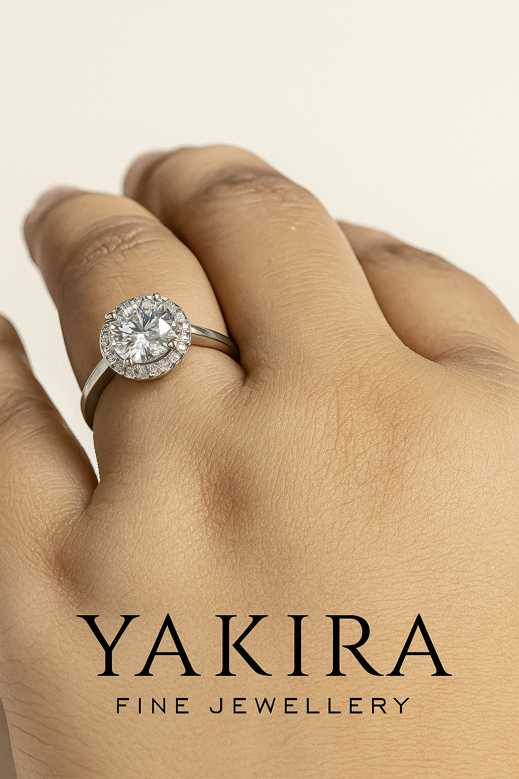 Halo Elegance Ring (Adjustable)