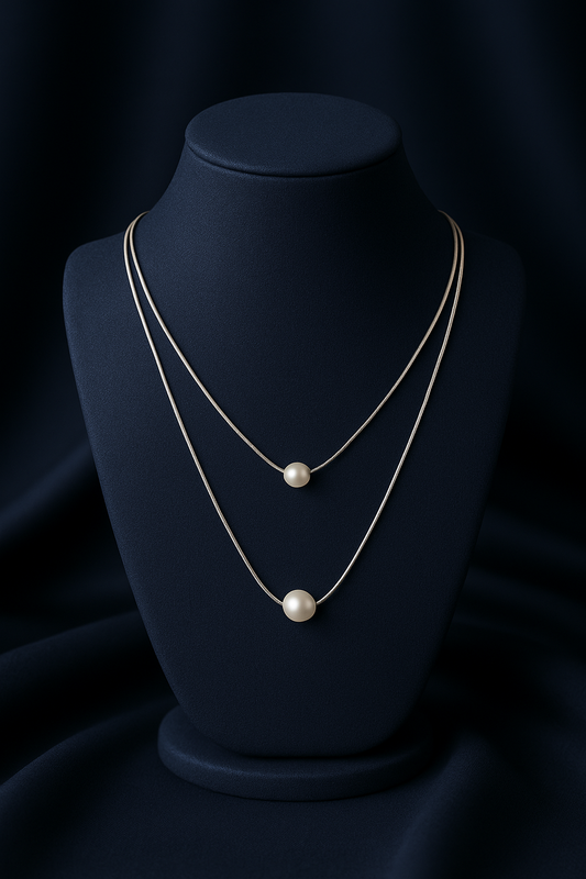 Double Layered Pearl Necklace