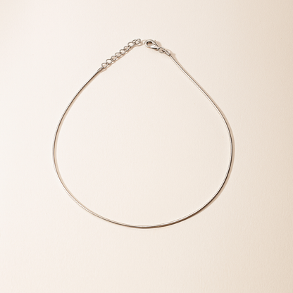 Moon Thread Silver Anklet