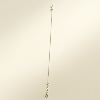 Moon Thread Silver Anklet