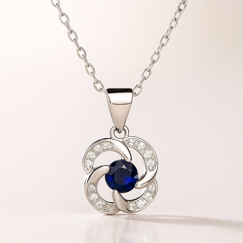 Eternal Bloom Sapphire Necklace