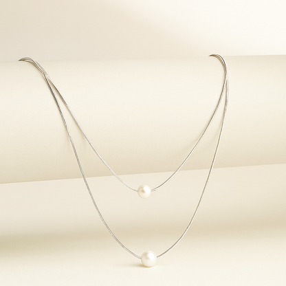 Double Layered Pearl Necklace