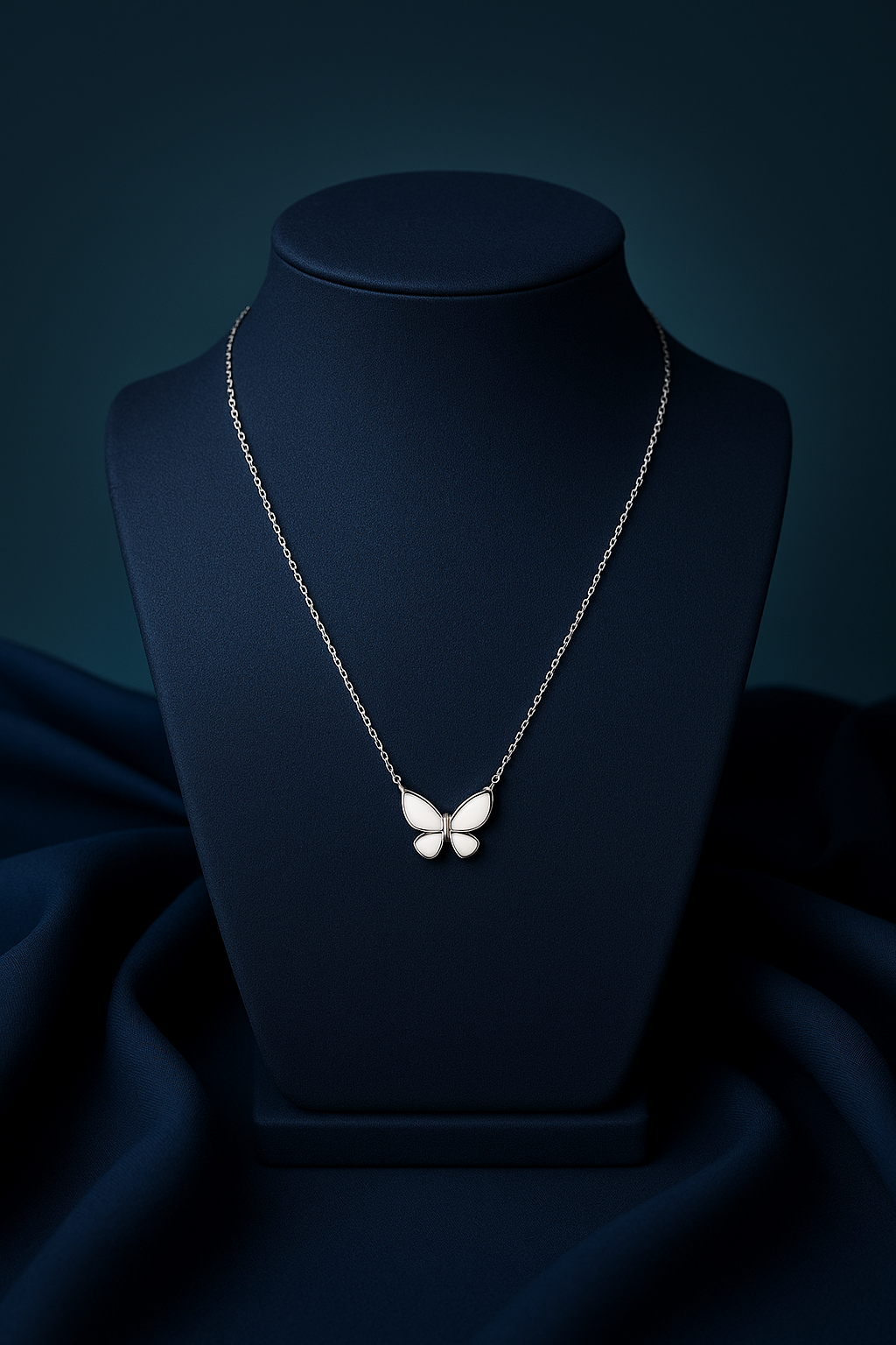 White Butterfly Chain