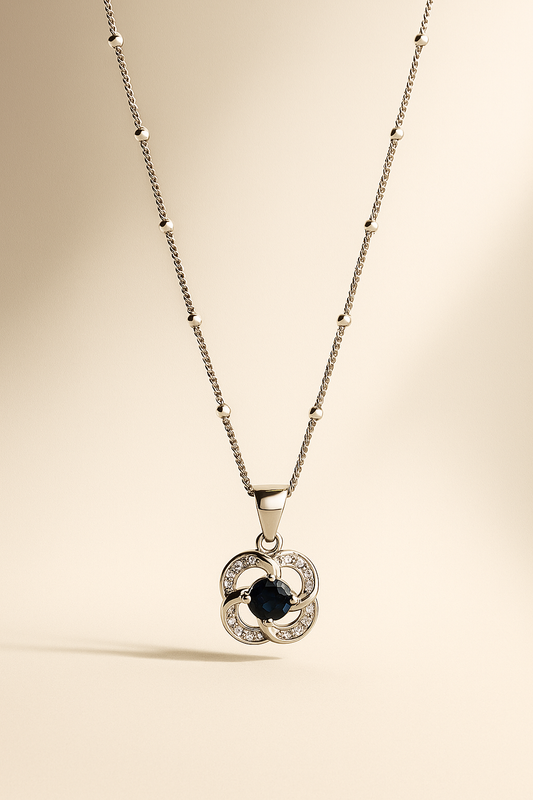 Eternal Bloom Sapphire Necklace