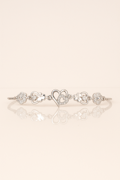 Floral Embrace Adjustable Bracelet