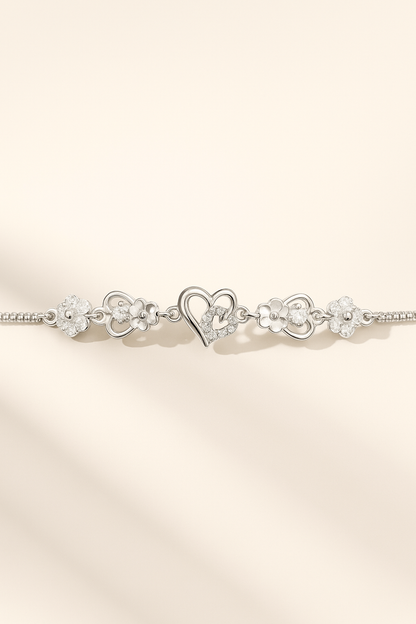 Floral Embrace Adjustable Bracelet