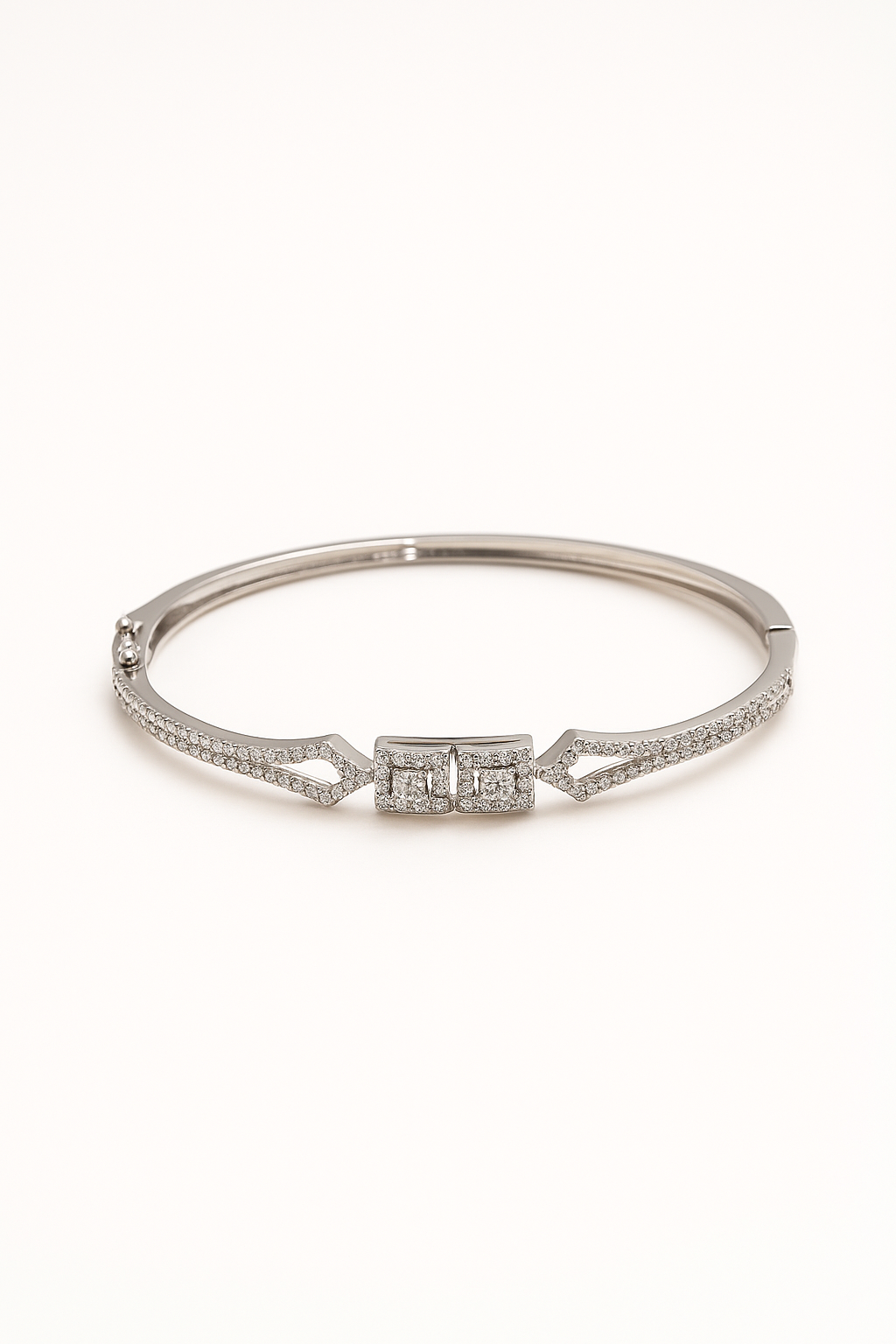 DuoDazzle Silver Bracelet