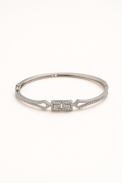 DuoDazzle Silver Bracelet