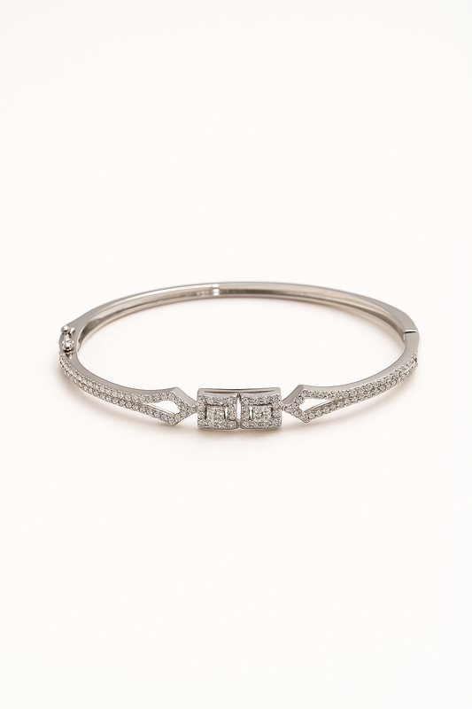 DuoDazzle Silver Bracelet