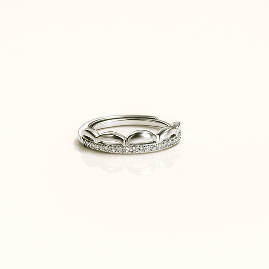 Tiara Silver Band (Adjustable)
