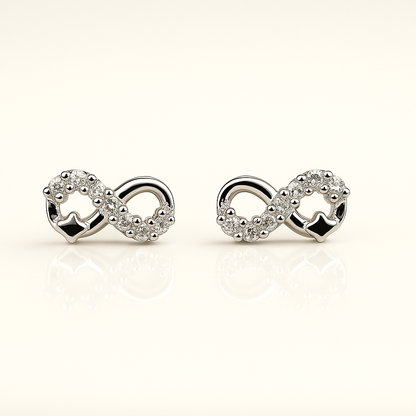 Infinity Spark Silver Studs