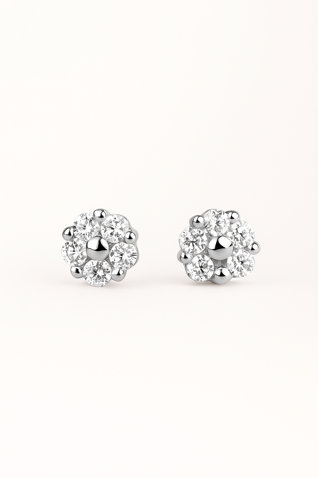 Crystal Daze Silver Studs