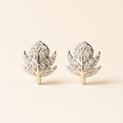 Dewleaf Spark Silver Studs