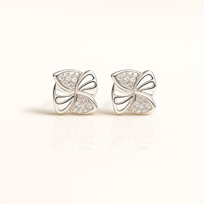 Serene Wings Silver Studs
