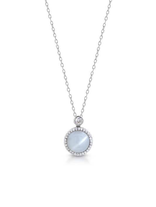 Moonstone Silver Chain