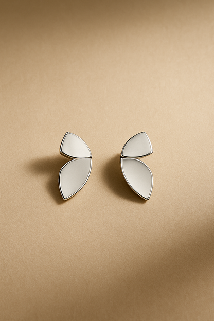 White Butterfly Earrings