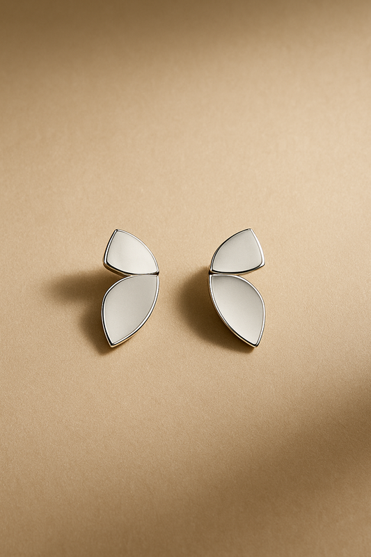White Butterfly Earrings