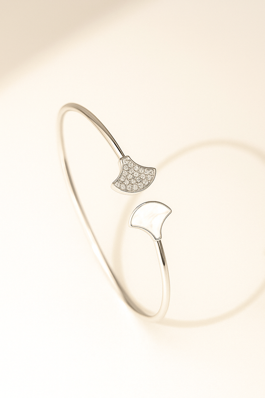 Mother Of Pearl Leaf Bracelet