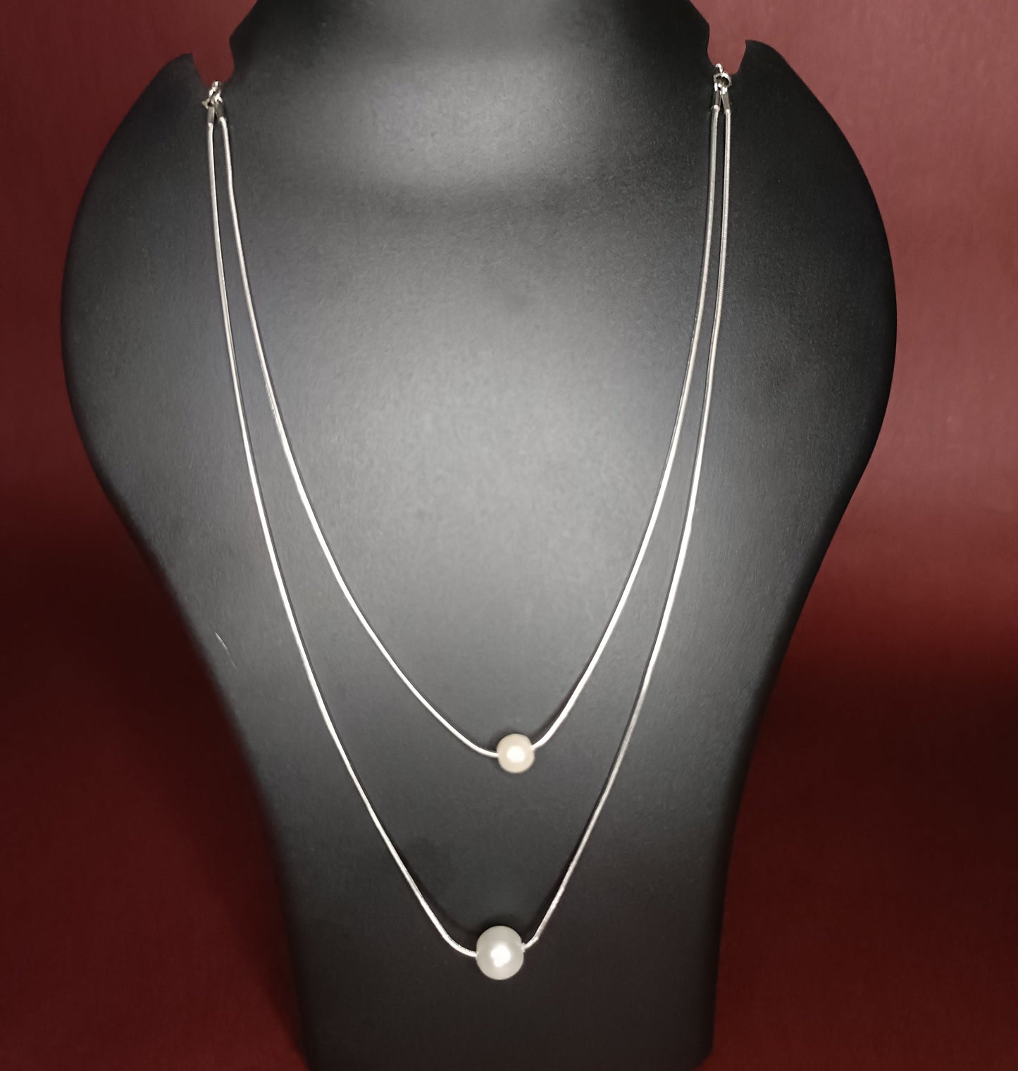 Double Layered Pearl Necklace