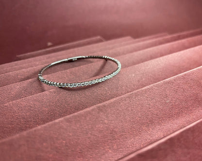 Mini Silver Solitaire Bracelet