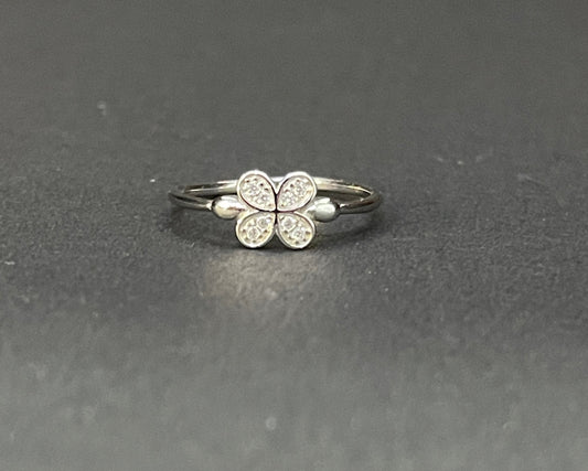 Blooming Flower Silver Ring