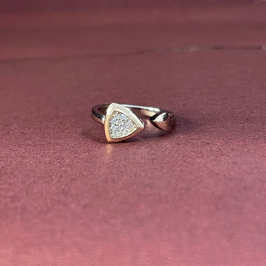 Exotic Pave Top Open Ring
