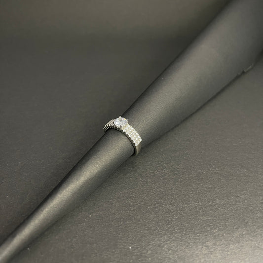 Sterling Silver Solitaire Ring