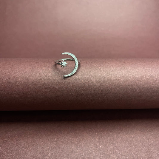 Lunar Glow Silver Ring