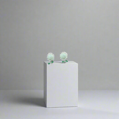 Sunflower Silver Earring