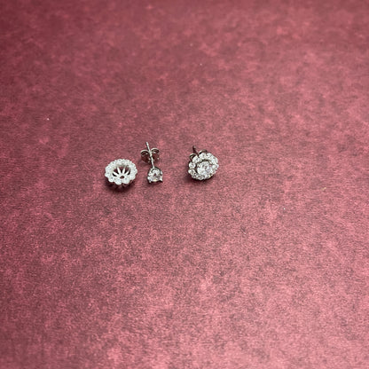Detachable Silver Studs